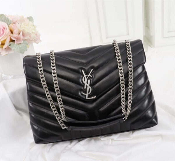 YSL College Medium Quilted Leather Bag - Image 8