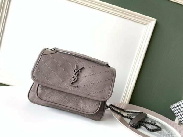 YSL Niki Medium Vintage Leather Bag - Image 9