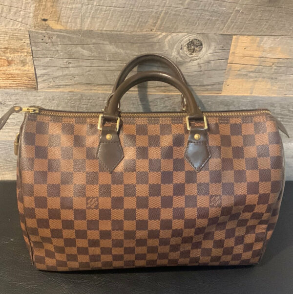 LV Speedy 35 Damier Ebene Bag - Image 4