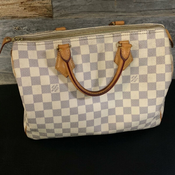 LV Speedy 30 Damier Azur