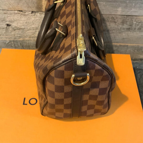 LV Speedy Bandolier 25 Damier Ebene - Image 3