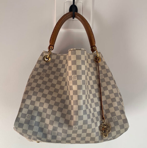 LV Damier Azur Artsy Shoulder Bag - Image 4