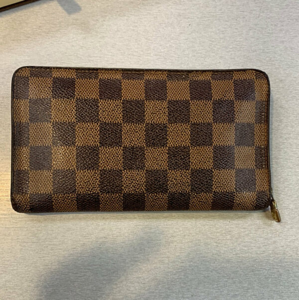 LV Damier Ebene Zip Around Wallet