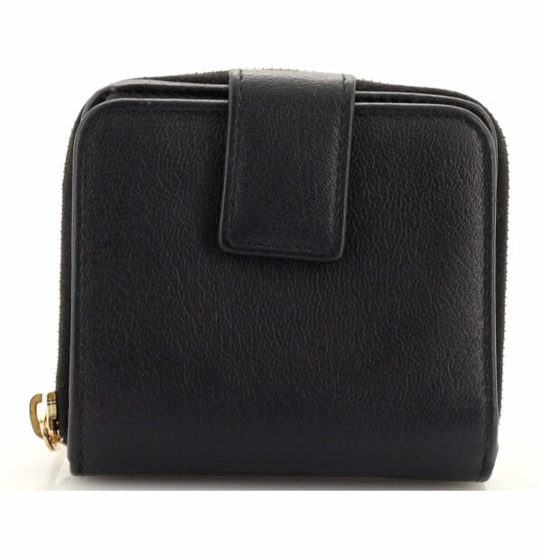 YVES SAINT LAURENT (YSL) Belle De Jour Leather Compact Zip Wallet Black - Image 2