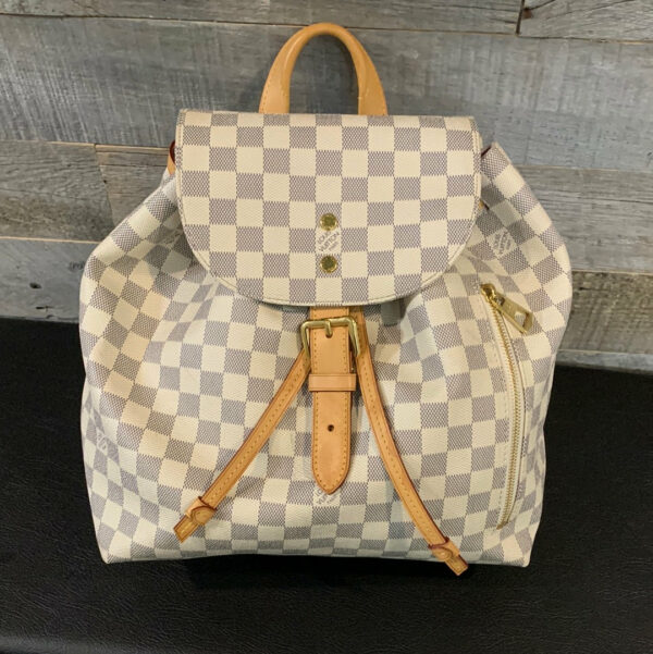 LV Sperone Damier Azur Backpack - Image 4