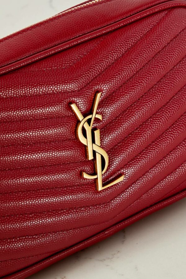 YSL SAINT LAURENT Lou mini textured-leather shoulder bag - Image 4