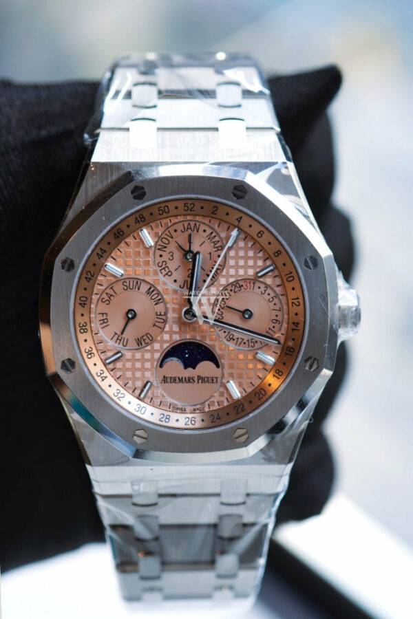 Audemars Piguet Royal Oak 41 Perpetual Calendar Salmon Dial Titanium 26615TI.OO.1220TI.01 DCM - Image 5