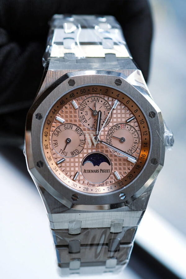 Audemars Piguet Royal Oak 41 Perpetual Calendar Salmon Dial Titanium 26615TI.OO.1220TI.01 DCM - Image 6