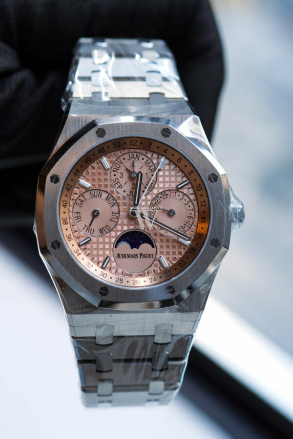 Audemars Piguet Royal Oak 41 Perpetual Calendar Salmon Dial Titanium 26615TI.OO.1220TI.01 DCM - Image 11