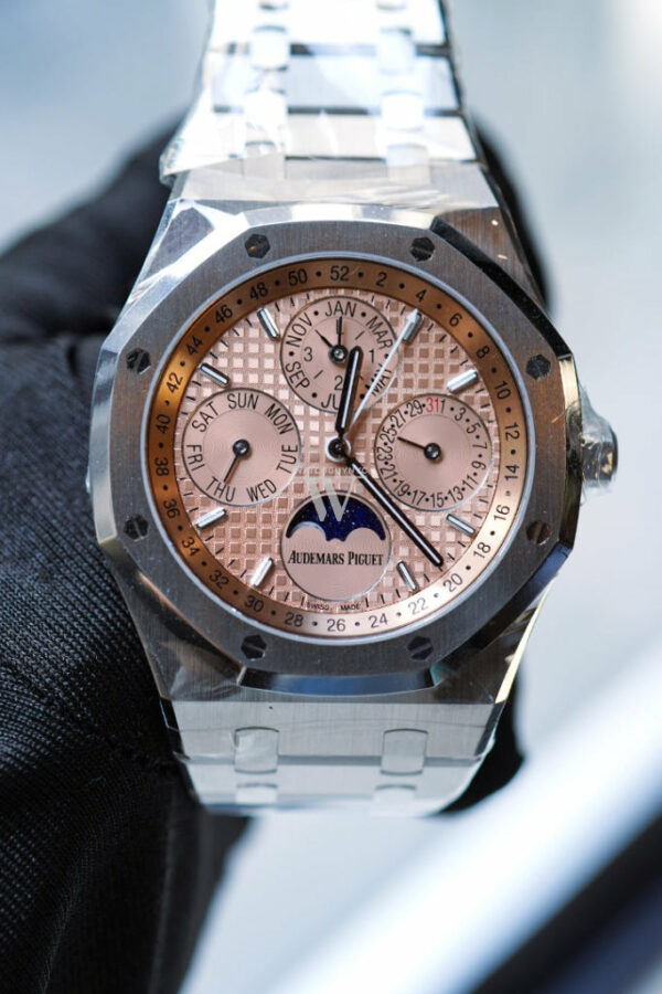 Audemars Piguet Royal Oak 41 Perpetual Calendar Salmon Dial Titanium 26615TI.OO.1220TI.01 DCM - Image 12