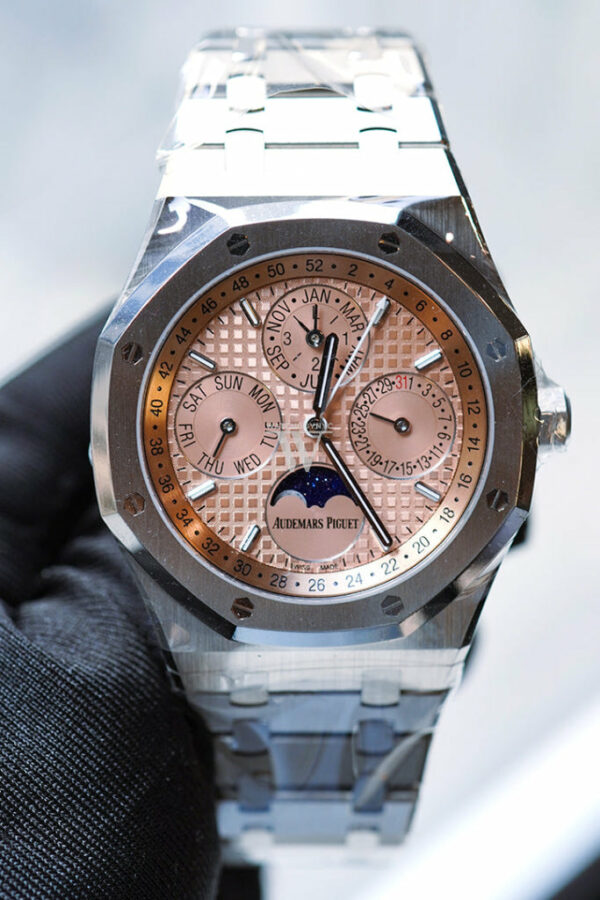 Audemars Piguet Royal Oak 41 Perpetual Calendar Salmon Dial Titanium 26615TI.OO.1220TI.01 DCM - Image 3