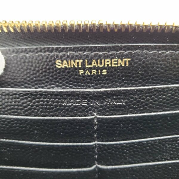 YSL Yves Saint Laurent Black Zippy Wallet - Image 11