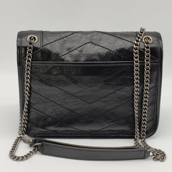 YSL Yves Saint Laurent Niki Leather Black Shoulder Bag - Image 4