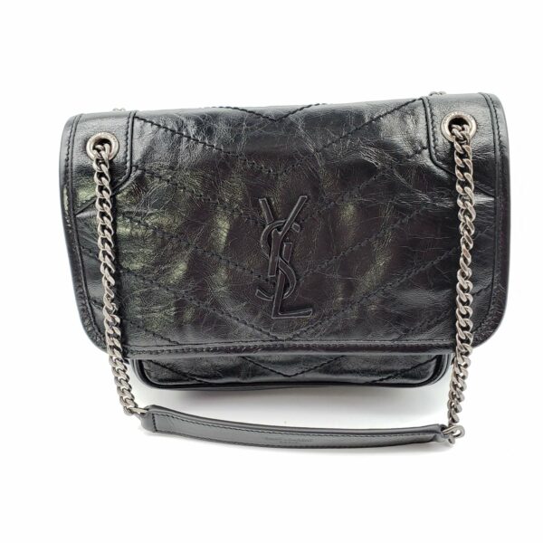 YSL Yves Saint Laurent Niki Leather Black Shoulder Bag