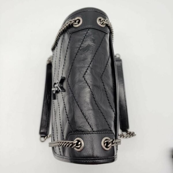 YSL Yves Saint Laurent Niki Leather Black Shoulder Bag - Image 9