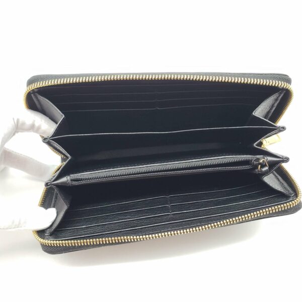 YSL Yves Saint Laurent Zippy Black Wallet - Image 14